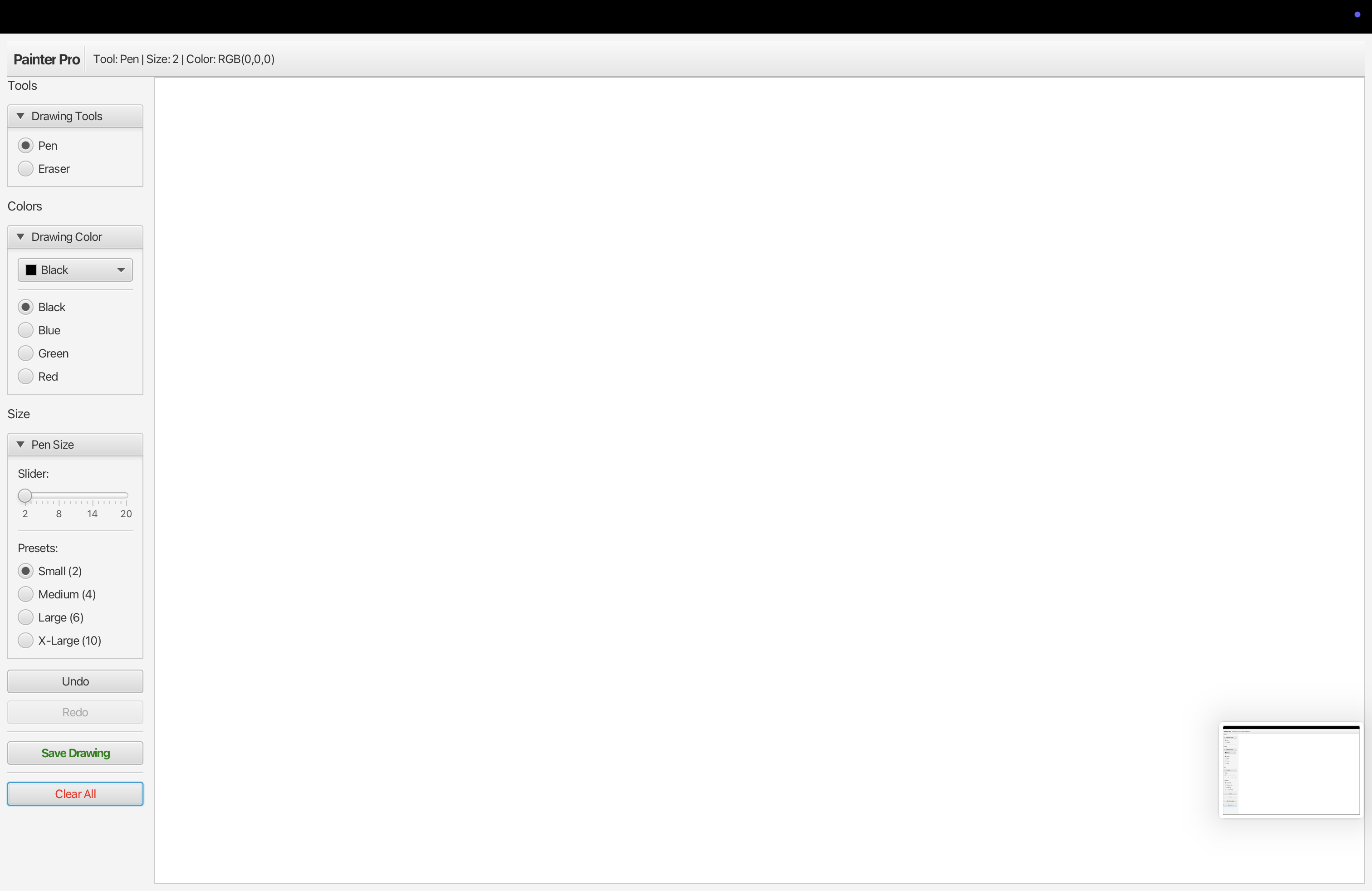 Painter Application - Java/JavaFX